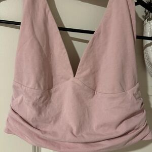 Garage Light Pink Hoodie with Black Logo Tag